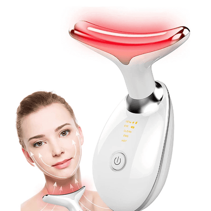 Massageador Facial LED Vibration Pro – Lifting, Firmeza e Rejuvenescimento em Casa
